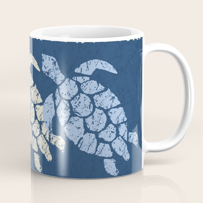Honu Sea Turtle Hawaiian Tapa  Coffee Mug Gallery Image 1