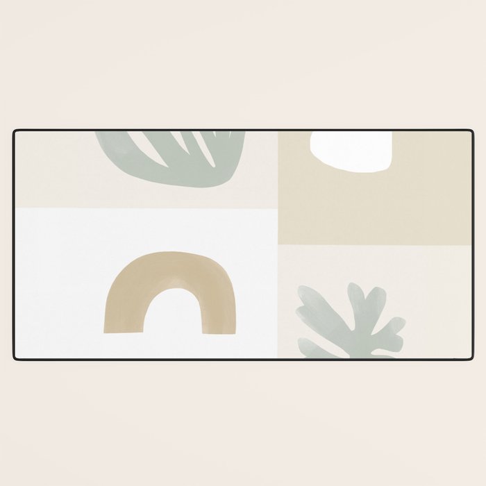Modern Corals | Sage Green Desk Mat Gallery Image 3