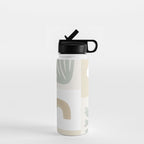 Modern Corals | Sage Green Water Bottle Gallery Image 1