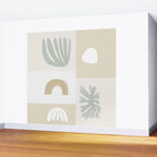 Modern Corals | Sage Green Wall Mural Gallery Image 2