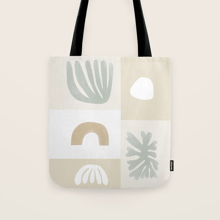 Modern Corals | Sage Green Tote Bag Gallery Image 1