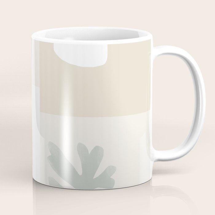Modern Corals | Sage Green Coffee Mug Gallery Image 1