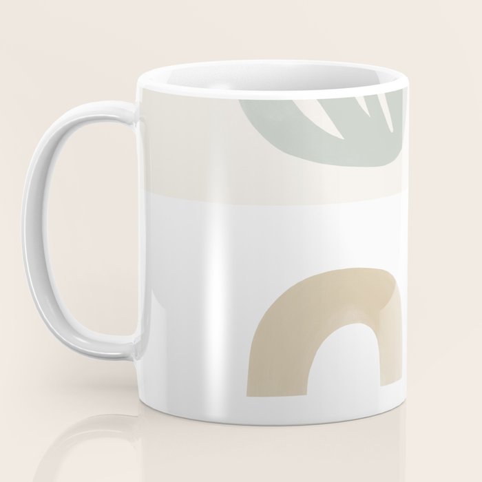 Modern Corals | Sage Green Coffee Mug Gallery Image 3