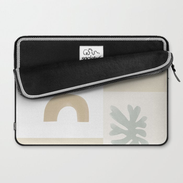 Modern Corals | Sage Green Laptop Sleeve Gallery Image 2