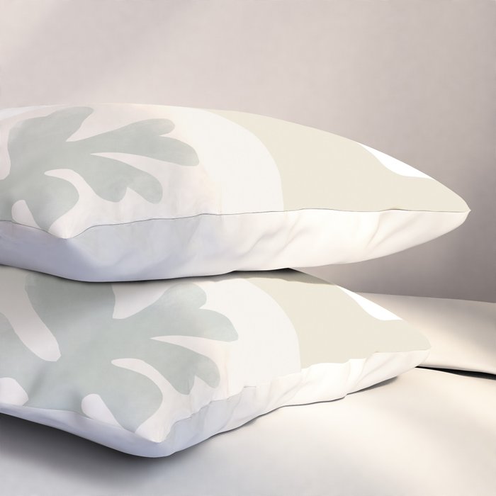 Modern Corals | Sage Green Pillow Sham Gallery Image 3