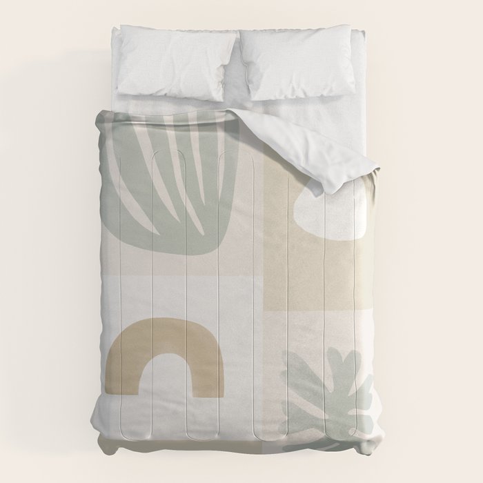 Modern Corals | Sage Green Comforter Gallery Image 6