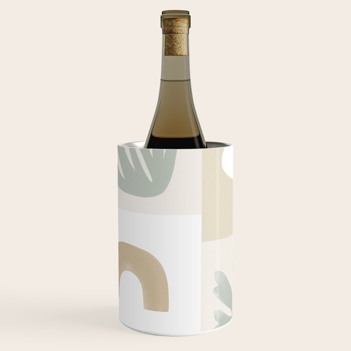 Modern Corals | Sage Green Wine Chiller Gallery Image 1