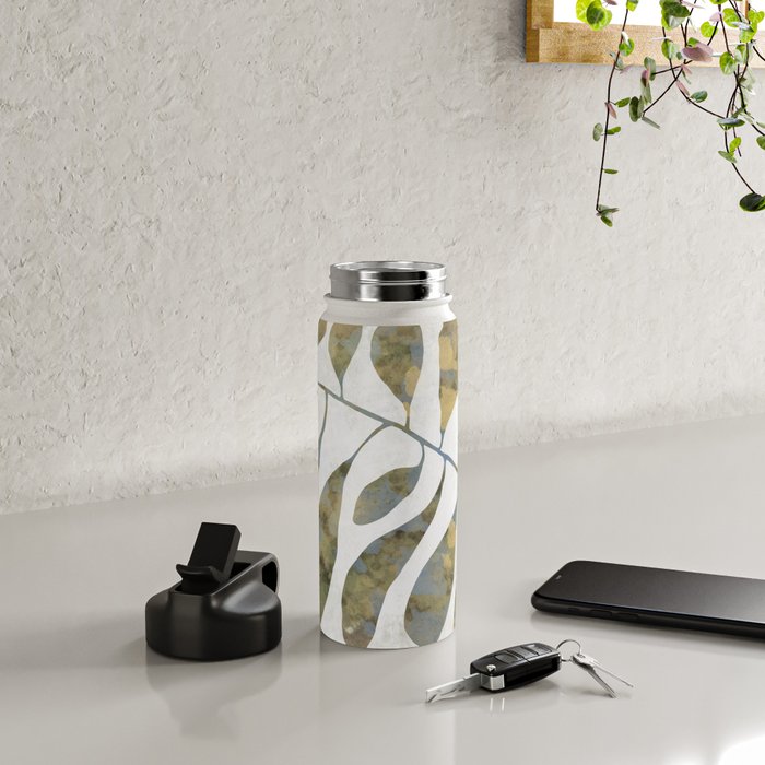Silhouette plant acrylic Water Bottle Gallery Image 4
