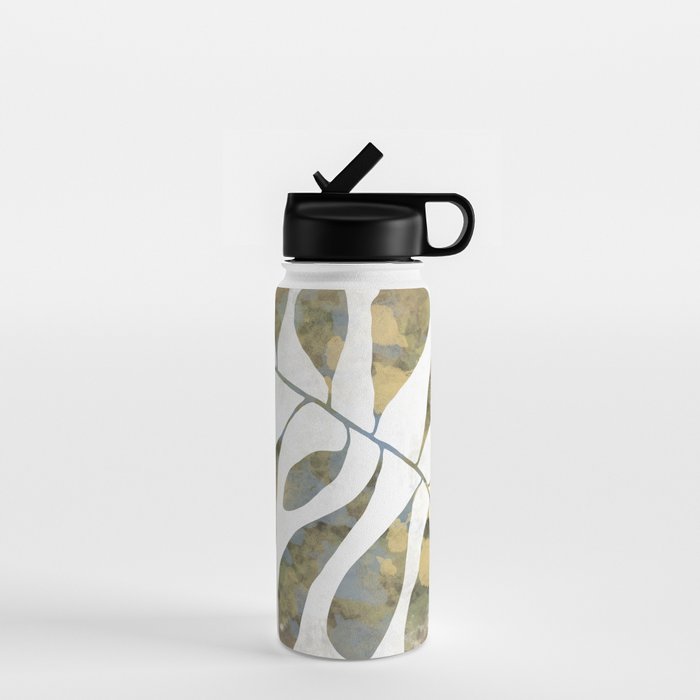 Silhouette plant acrylic Water Bottle Gallery Image 1