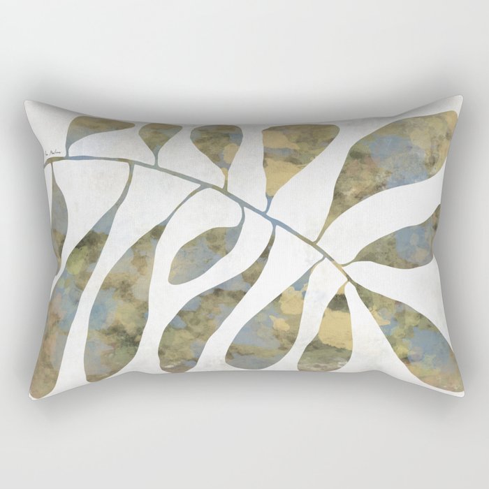 Silhouette plant acrylic Rectangular Pillow Gallery Image 1