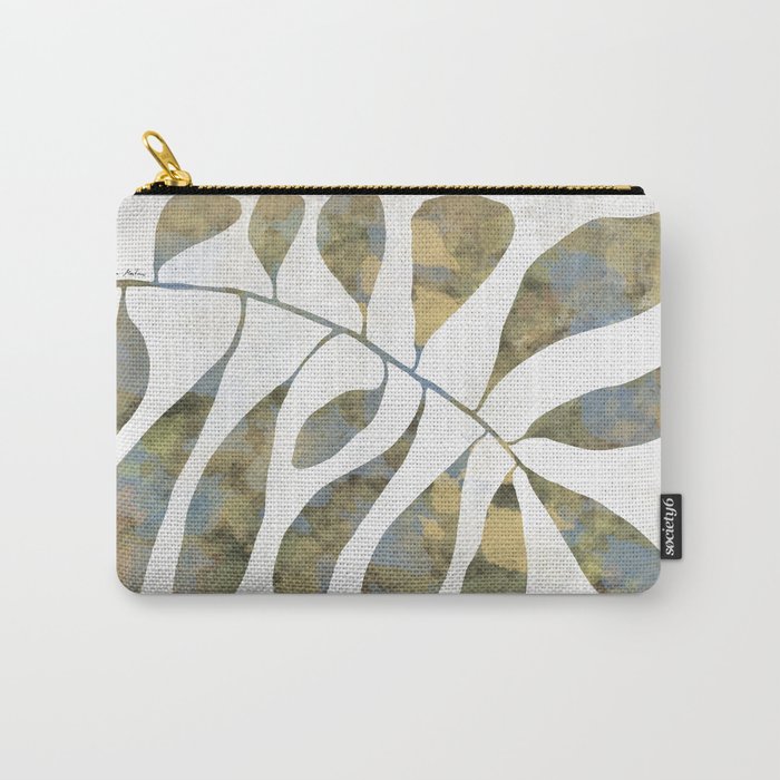 Silhouette plant acrylic Carry All Pouch Gallery Image 1