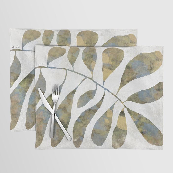 Silhouette plant acrylic Placemat Gallery Image 1