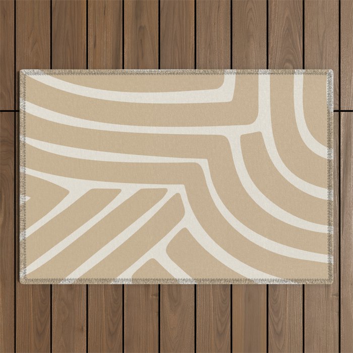 Abstract Stripes LXXXIII Outdoor Rug Gallery Image 1