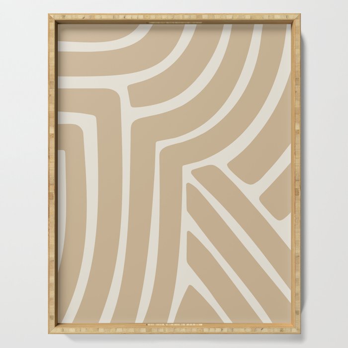 Abstract Stripes LXXXIII Serving Tray Gallery Image 1