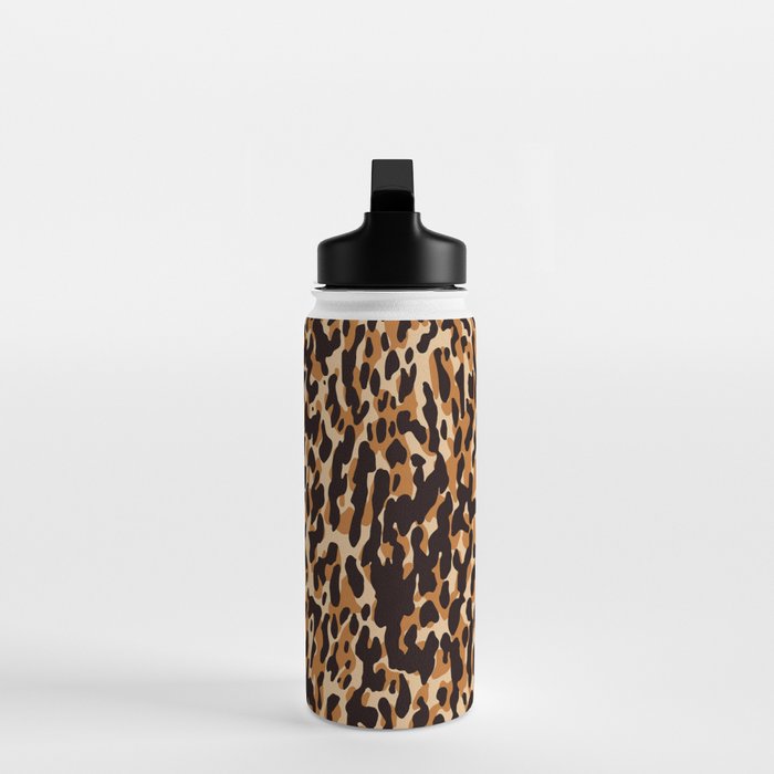 Animal Print Leopard Pattern Water Bottle Gallery Image 3