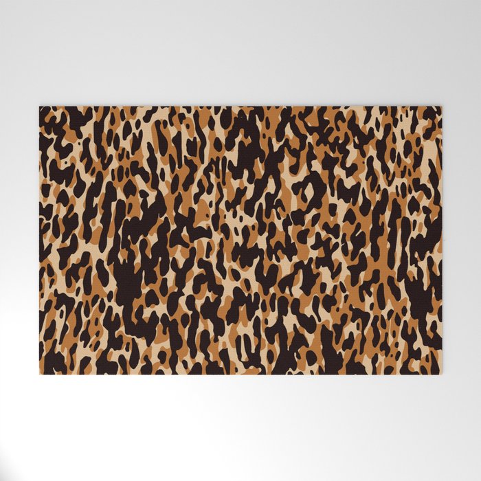 Animal Print Leopard Pattern Welcome Mat Gallery Image 1