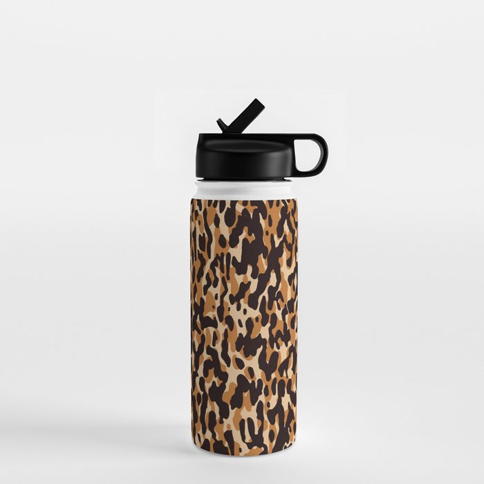 Animal Print Leopard Pattern Water Bottle Gallery Image 1