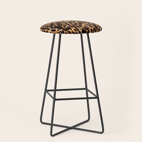 Animal Print Leopard Pattern Stool Gallery Image 1