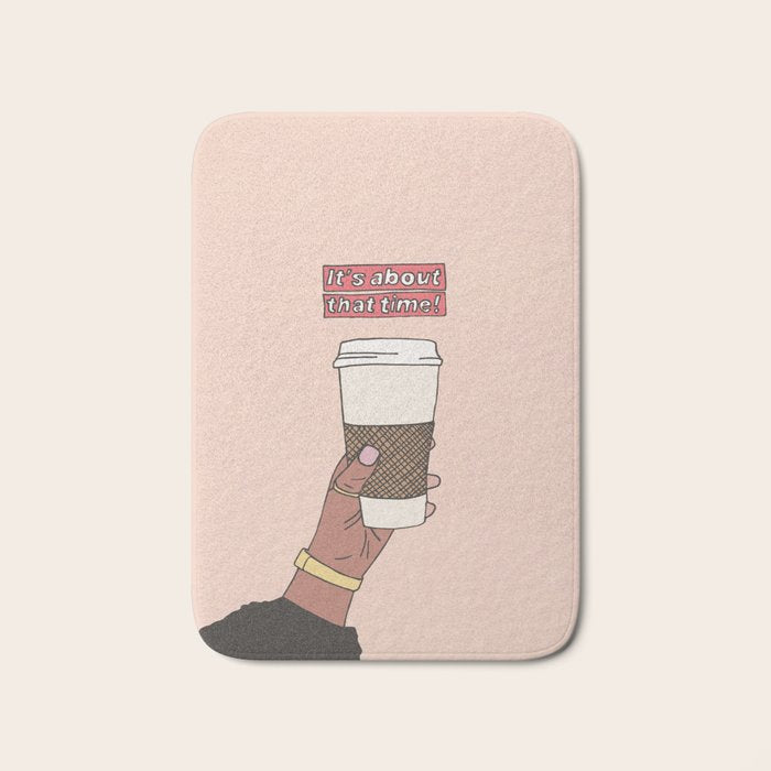 Coffee Time Bath Mat Gallery Image 1