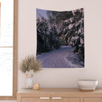 Snowy Path Wall Tapestry Gallery Image 2