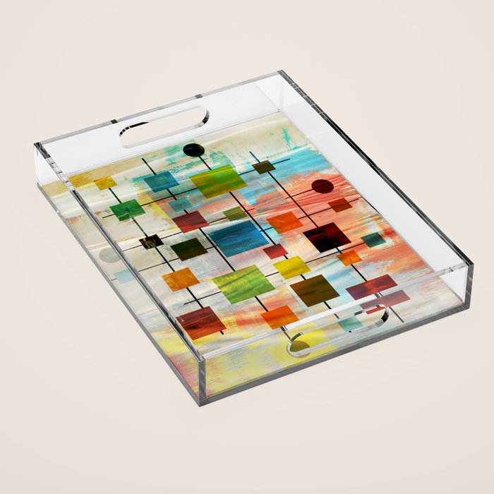 Mid-Century Modern Art 1.3 -  Graffiti Style Acrylic Tray Gallery Image 1