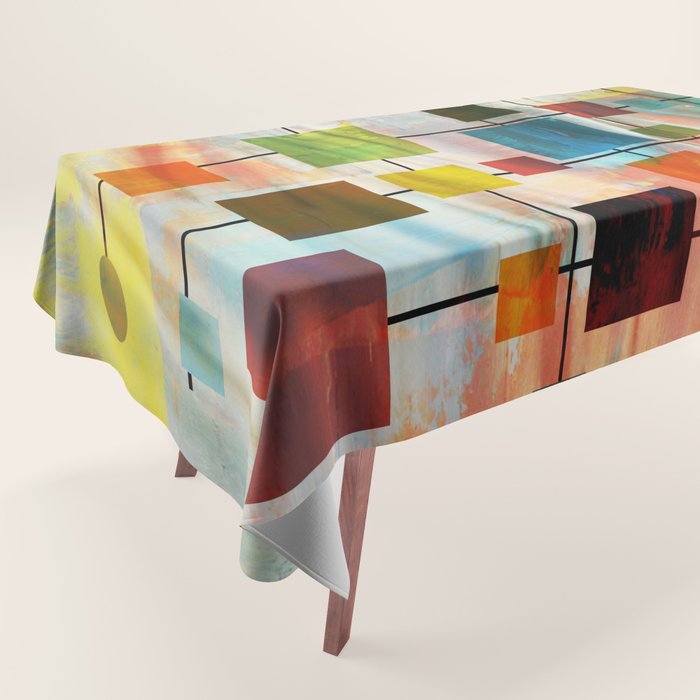 Mid-Century Modern Art 1.3 -  Graffiti Style Tablecloth Gallery Image 1
