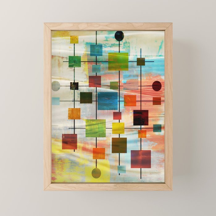 Mid-Century Modern Art 1.3 -  Graffiti Style Mini Art Print Gallery Image 1