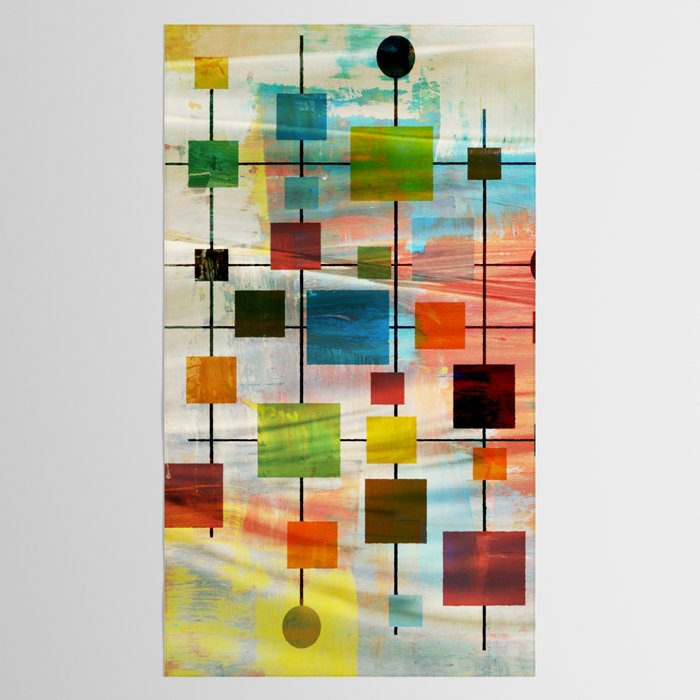 Mid-Century Modern Art 1.3 -  Graffiti Style Tablecloth Gallery Image 2