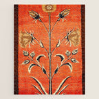 Vintage Floral Persian Rug Print Jigsaw Puzzle Gallery Image 1