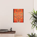 Vintage Floral Persian Rug Print Poster Gallery Image 2