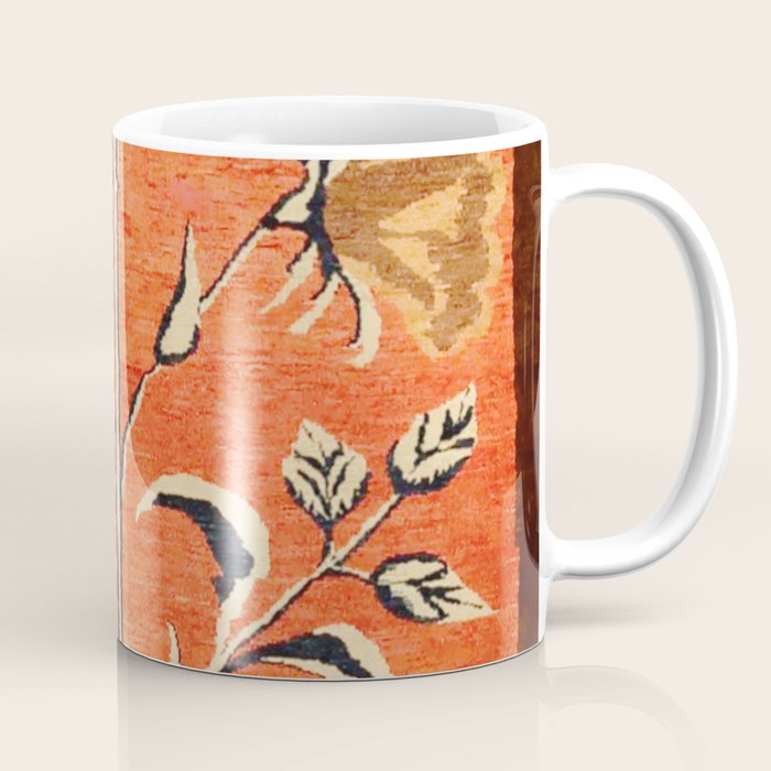 Vintage Floral Persian Rug Print Coffee Mug Gallery Image 1