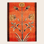 Vintage Floral Persian Rug Print Poster Gallery Image 4