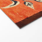 Vintage Floral Persian Rug Print Welcome Mat Gallery Image 2