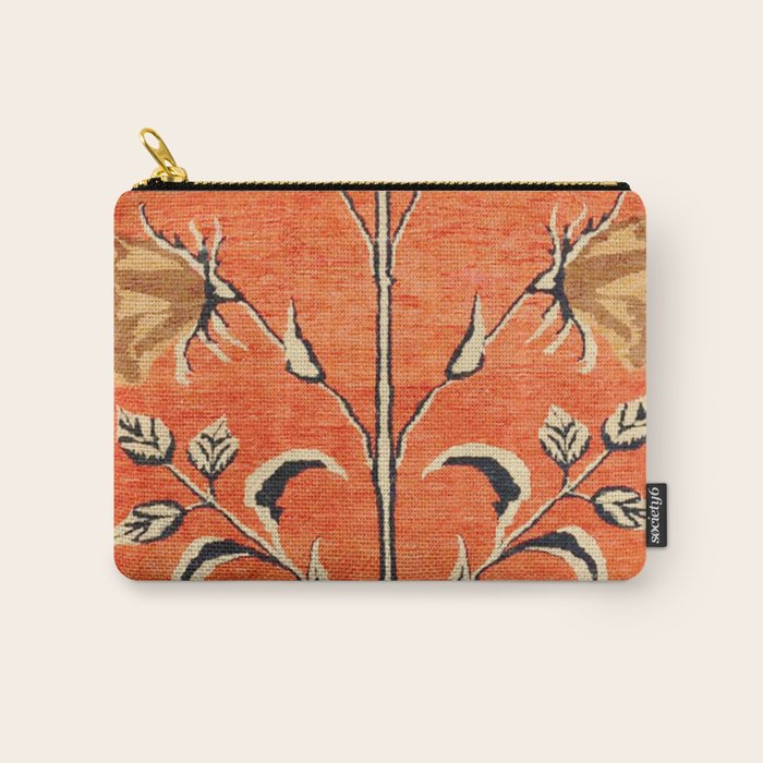 Vintage Floral Persian Rug Print Carry All Pouch Gallery Image 1