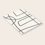 Minimalist Black White Abstract Line Art Notebook Gallery Image 3