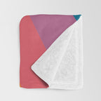 Candy Chevrons: Vintage 80s California Edition Throw Blanket Gallery Image 3