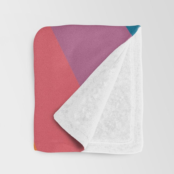 Candy Chevrons: Vintage 80s California Edition Throw Blanket Gallery Image 3