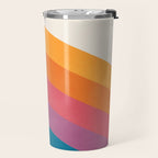 Candy Chevrons: Vintage 80s California Edition Travel Mug Gallery Image 2