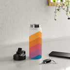 Candy Chevrons: Vintage 80s California Edition Water Bottle Gallery Image 4