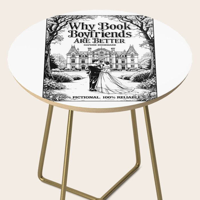 Why Book Boyfriends Are Better Funny Bookish Romance Cover Side Table Gallery Image 2