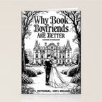 Why Book Boyfriends Are Better Funny Bookish Romance Cover Stationery Card Gallery Image 2