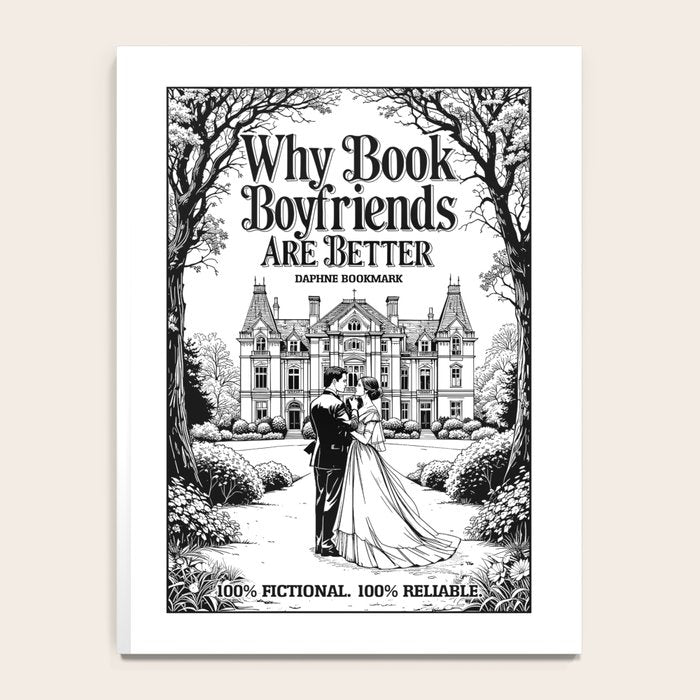 Why Book Boyfriends Are Better Funny Bookish Romance Cover Notebook Gallery Image 4