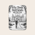 Why Book Boyfriends Are Better Funny Bookish Romance Cover Bath Mat Gallery Image 1
