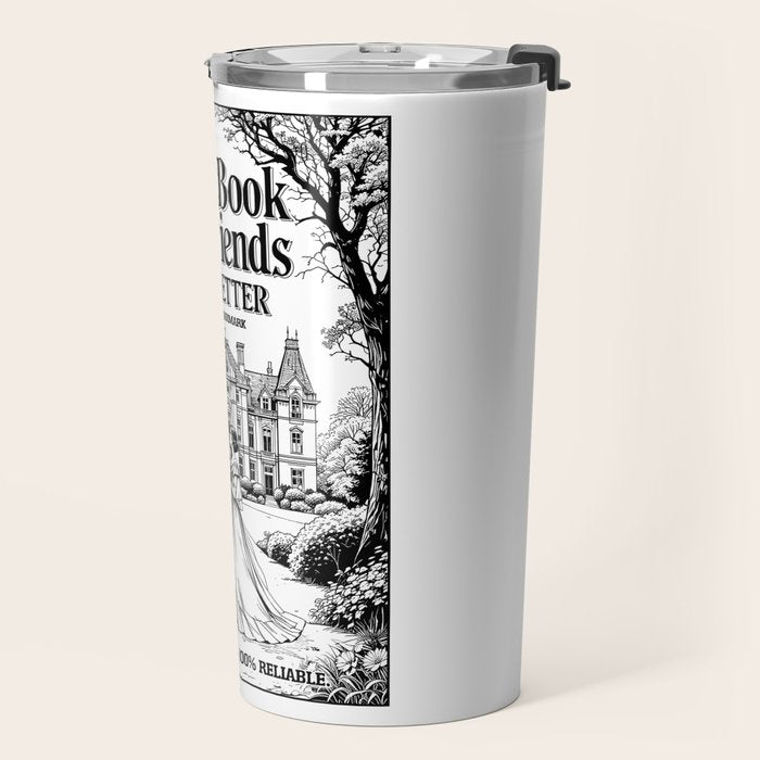 Why Book Boyfriends Are Better Funny Bookish Romance Cover Travel Mug Gallery Image 2