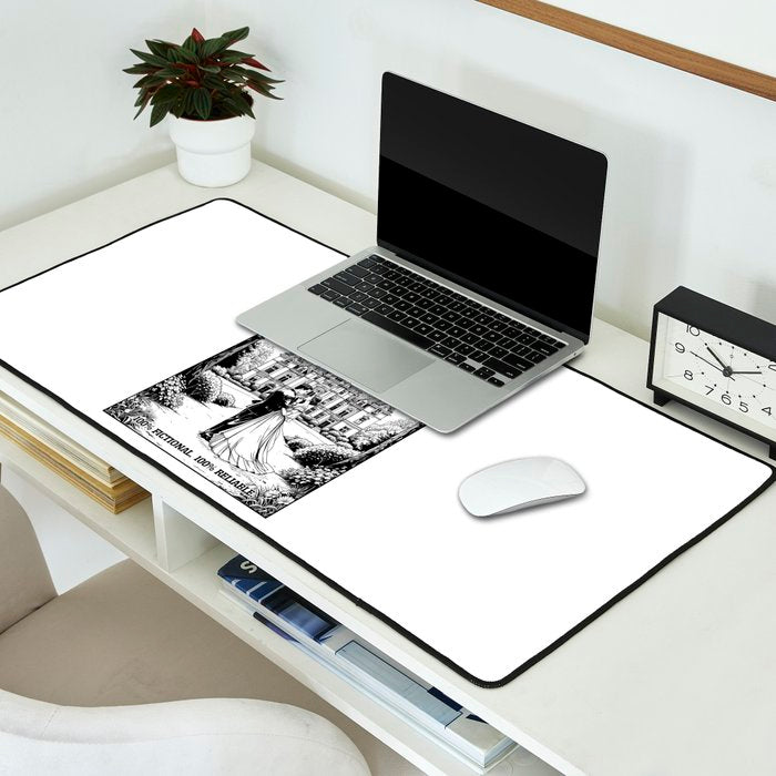 Why Book Boyfriends Are Better Funny Bookish Romance Cover Desk Mat Gallery Image 2