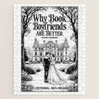 Why Book Boyfriends Are Better Funny Bookish Romance Cover Jigsaw Puzzle Gallery Image 1