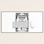 Why Book Boyfriends Are Better Funny Bookish Romance Cover Desk Mat Gallery Image 1