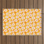 Chunky Blooms Pattern Outdoor Rug Gallery Image 1