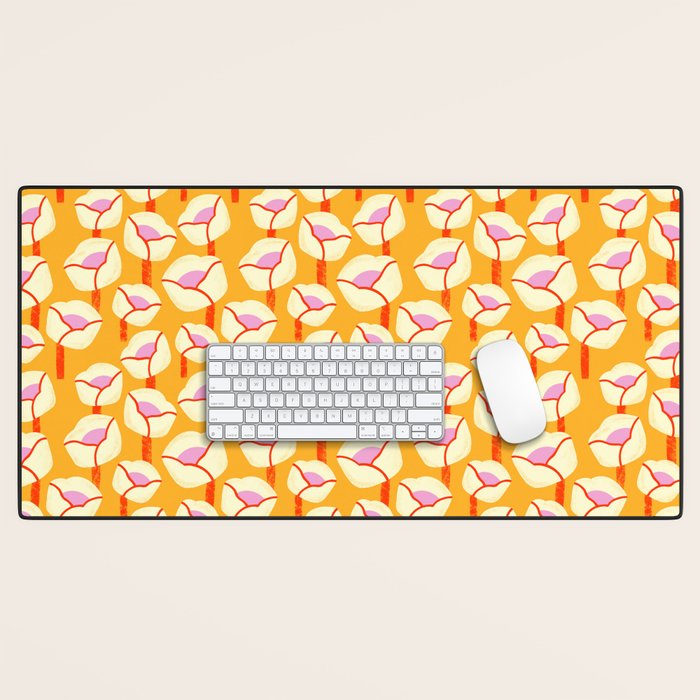 Chunky Blooms Pattern Desk Mat Gallery Image 1