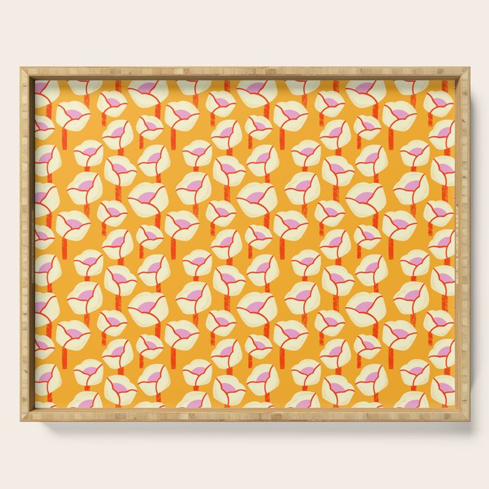 Chunky Blooms Pattern Serving Tray Gallery Image 1